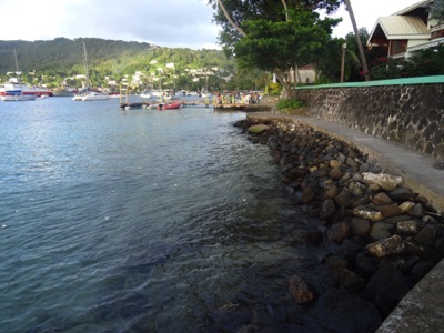 Pathway to the restaurants in Bequia Pathway to the restaurants in Bequia